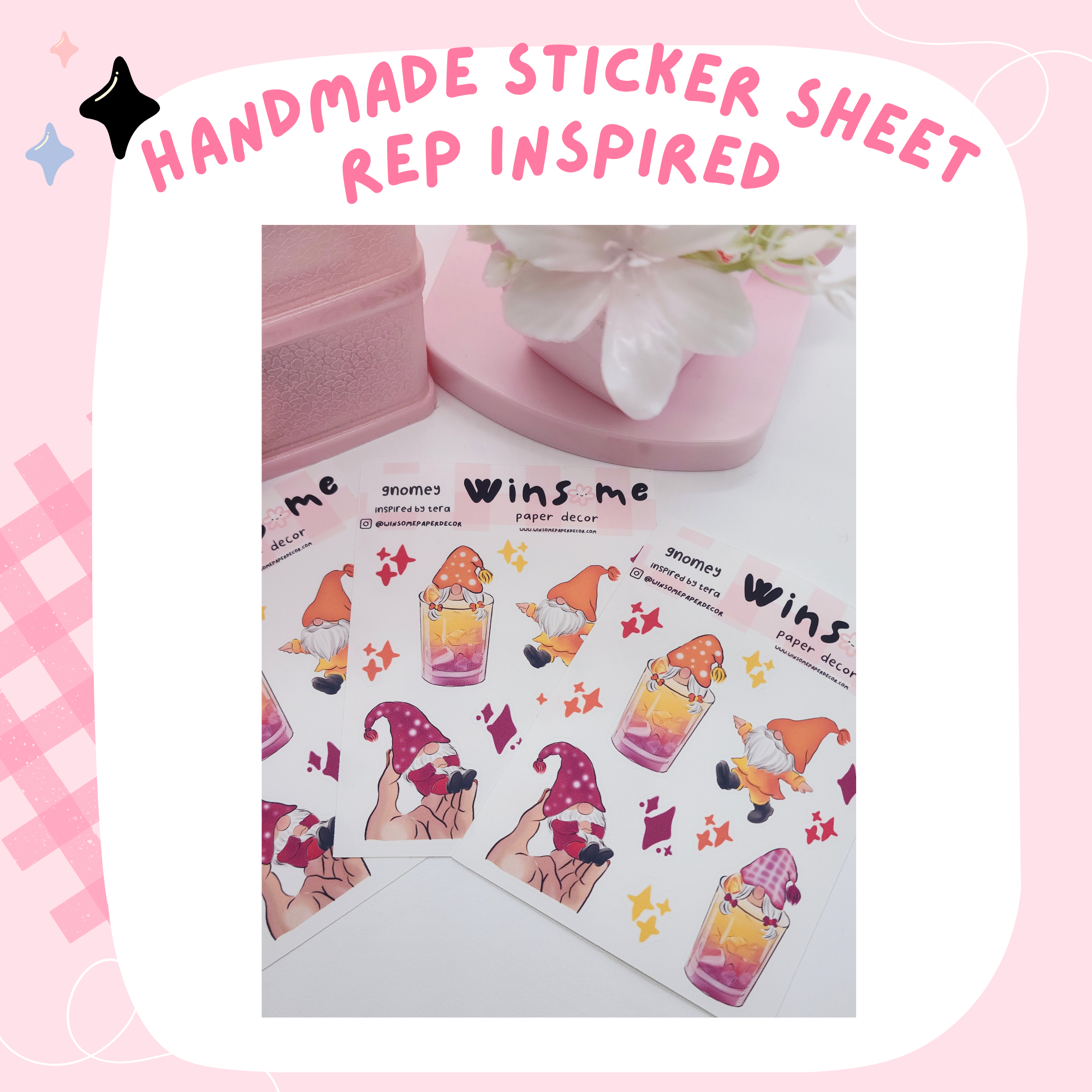 REP INSPIRED "TERA"- HANDMADE STICKERS