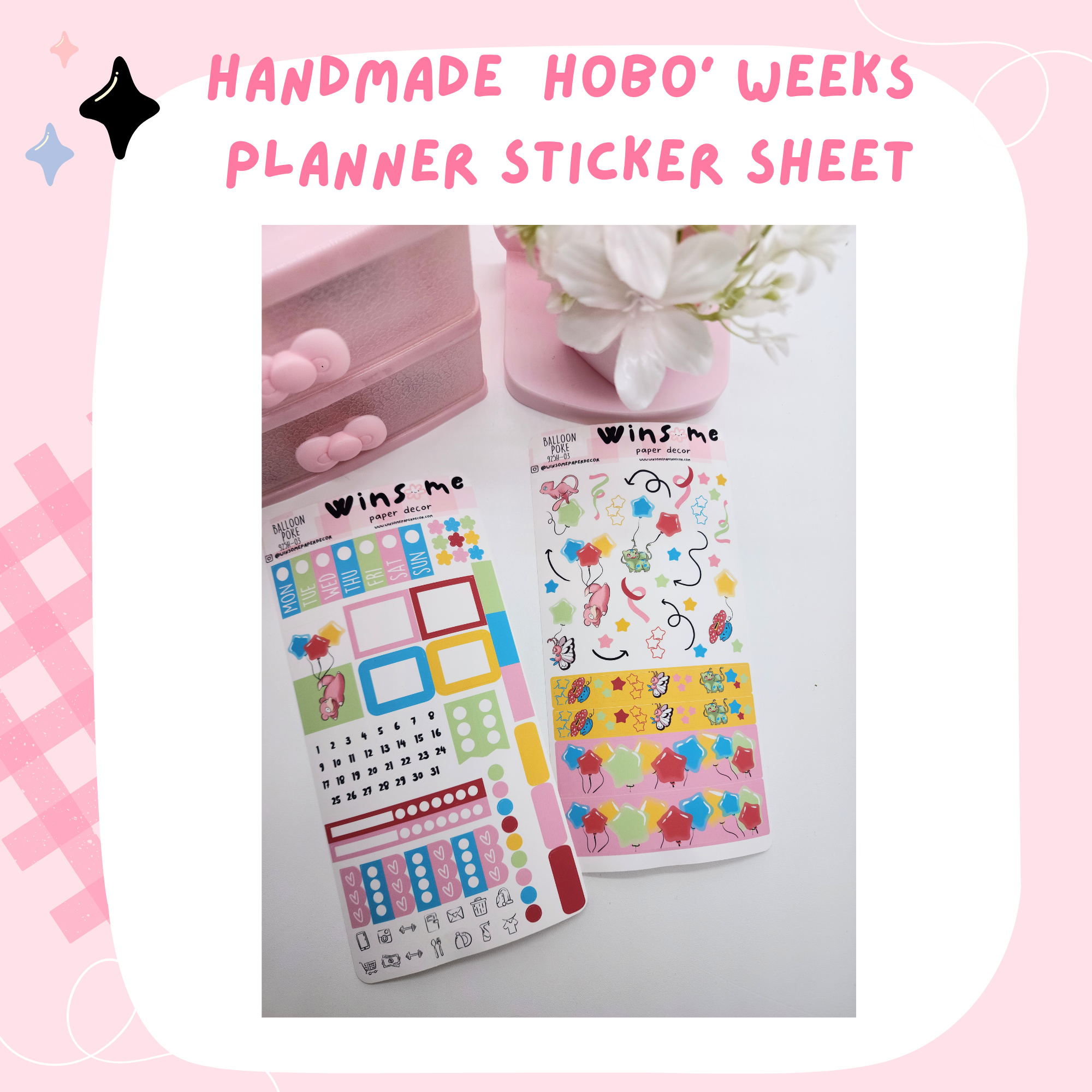 BALLOON POKE  - HOBONICHI WEEKS PLANNER KIT