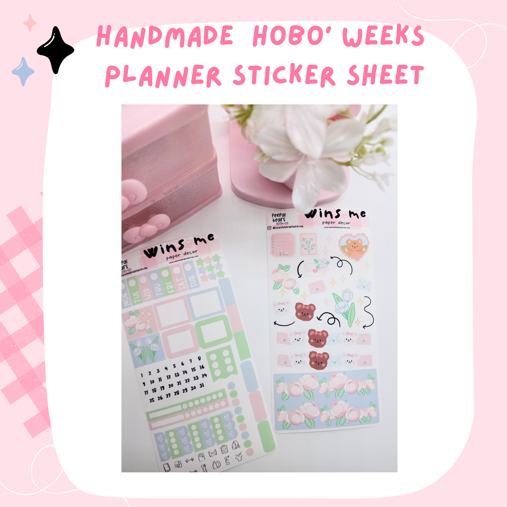 PEN PAL BEARS- HOBONICHI WEEKS PLANNER KIT