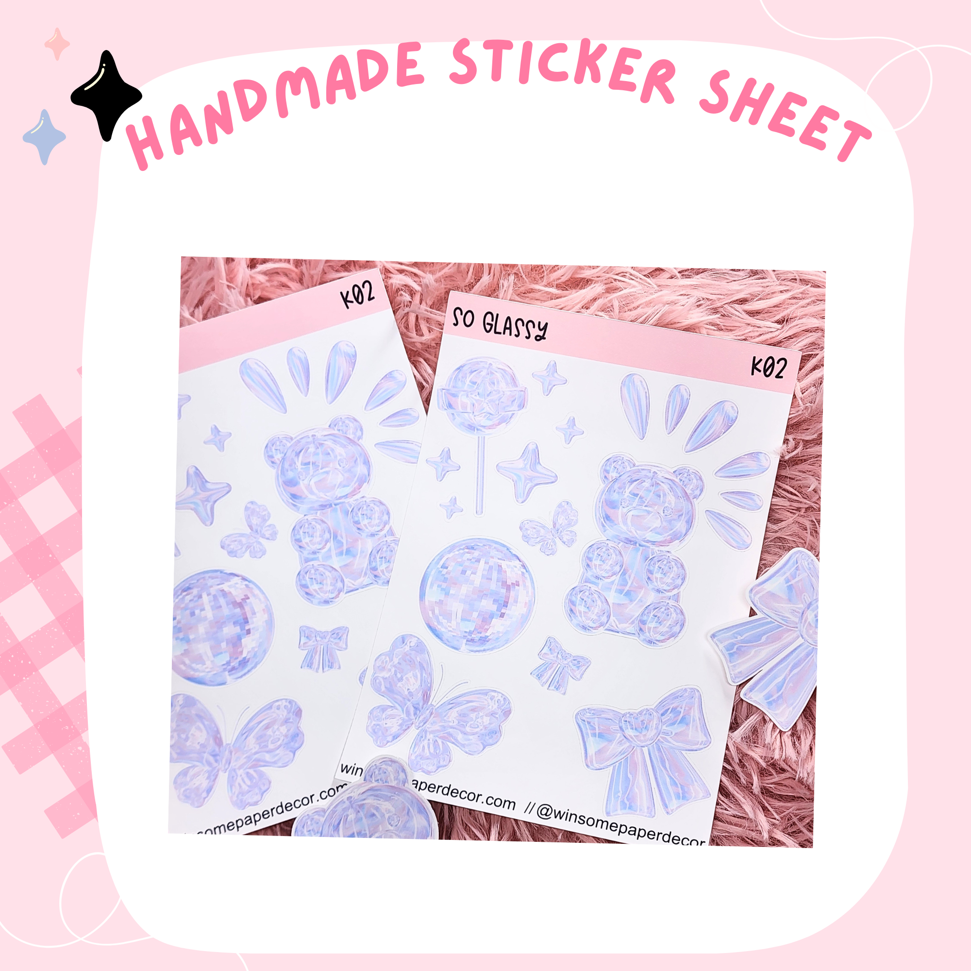 SO GLASSY- HANDMADE STICKERS