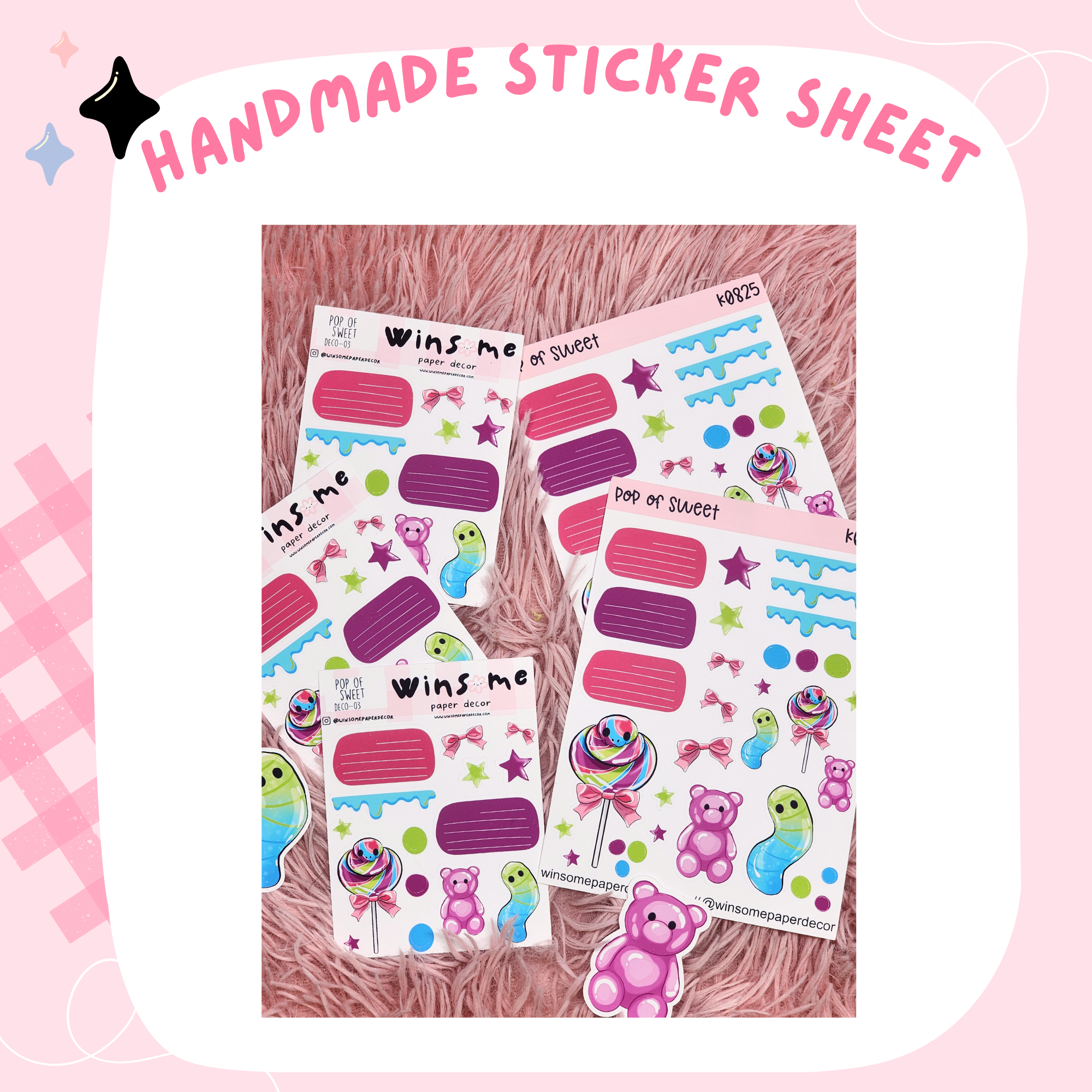 POP OF SWEET - HANDMADE STICKERS