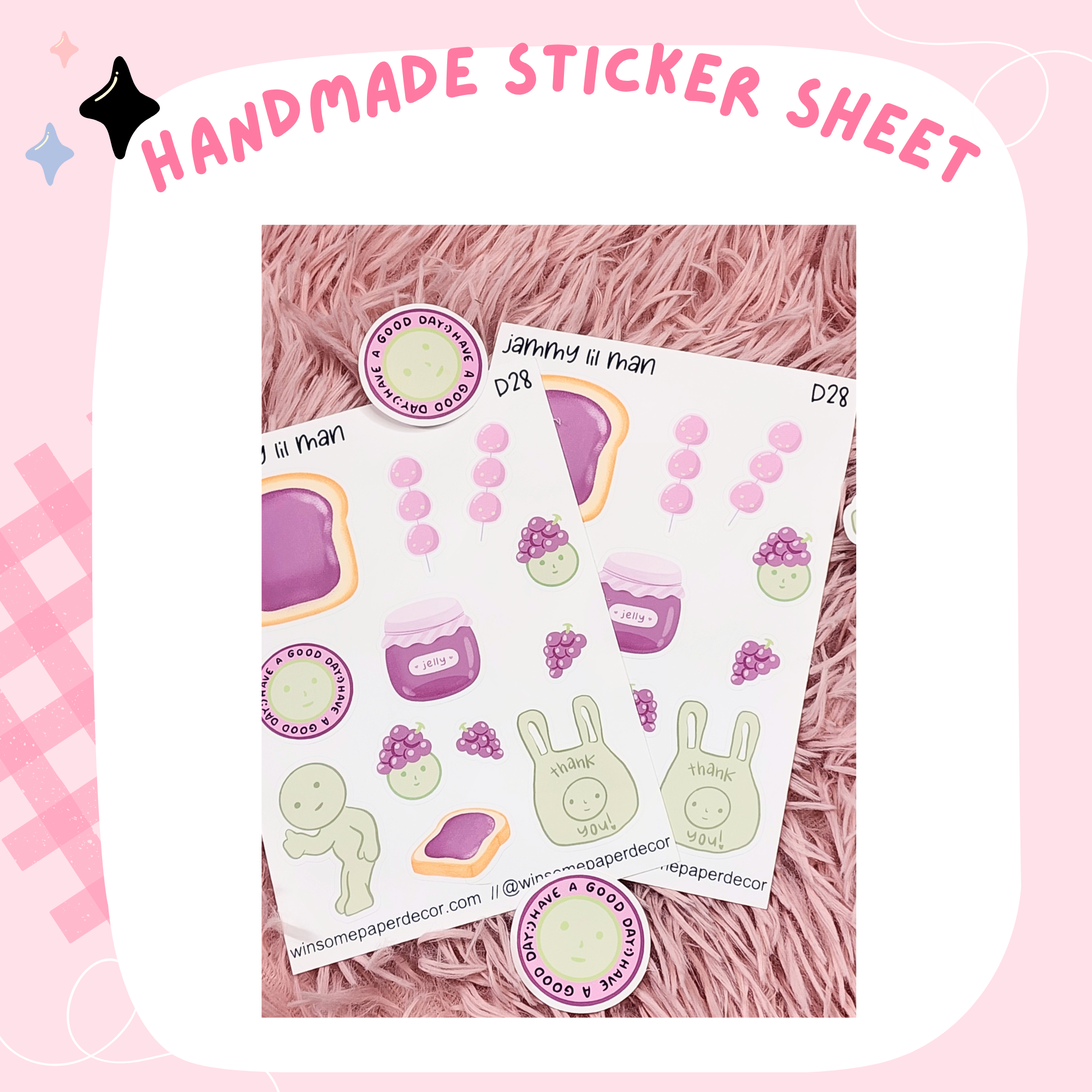 JELLY MAN - HANDMADE STICKERS