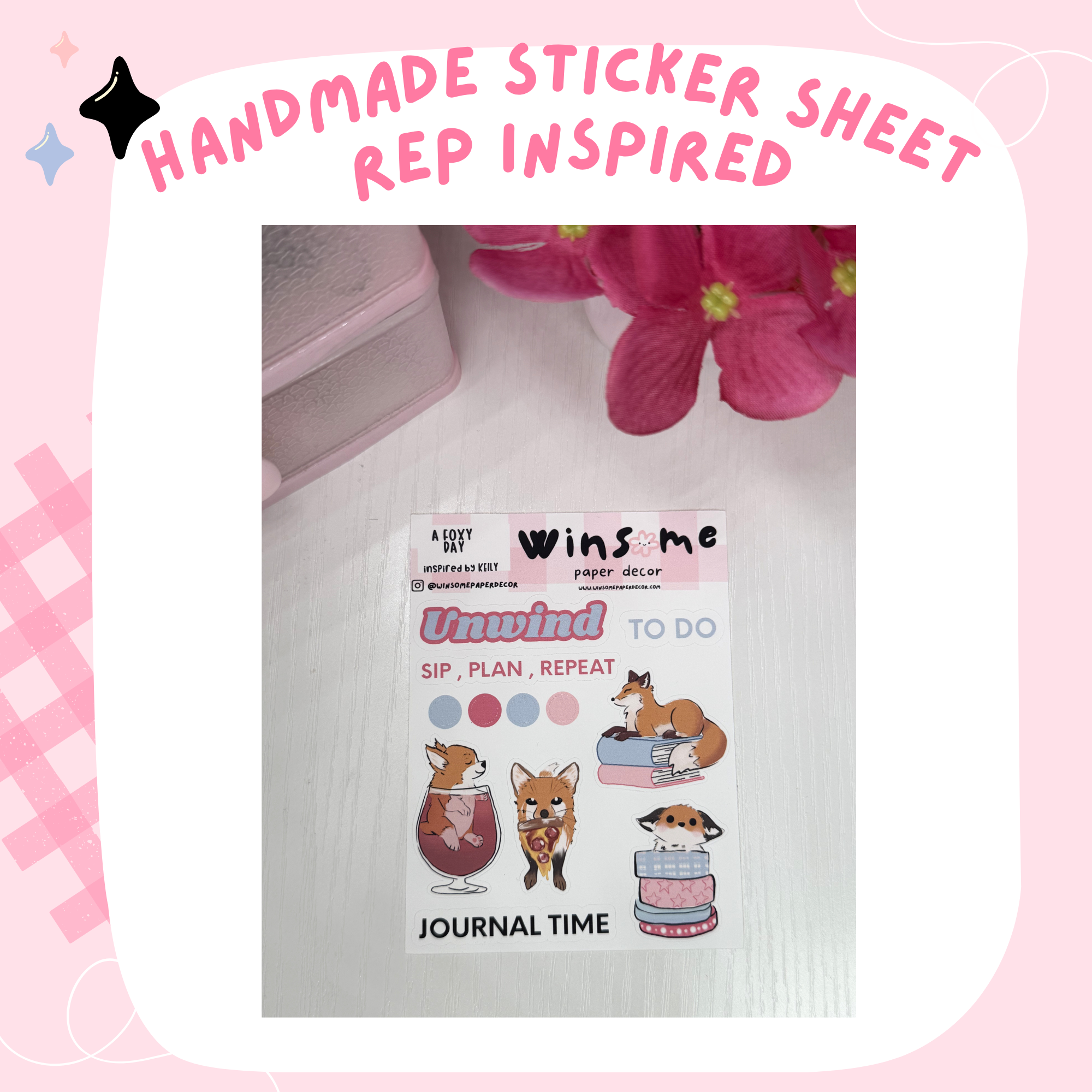 REP INSPIRED "KEILY"- HANDMADE STICKERS