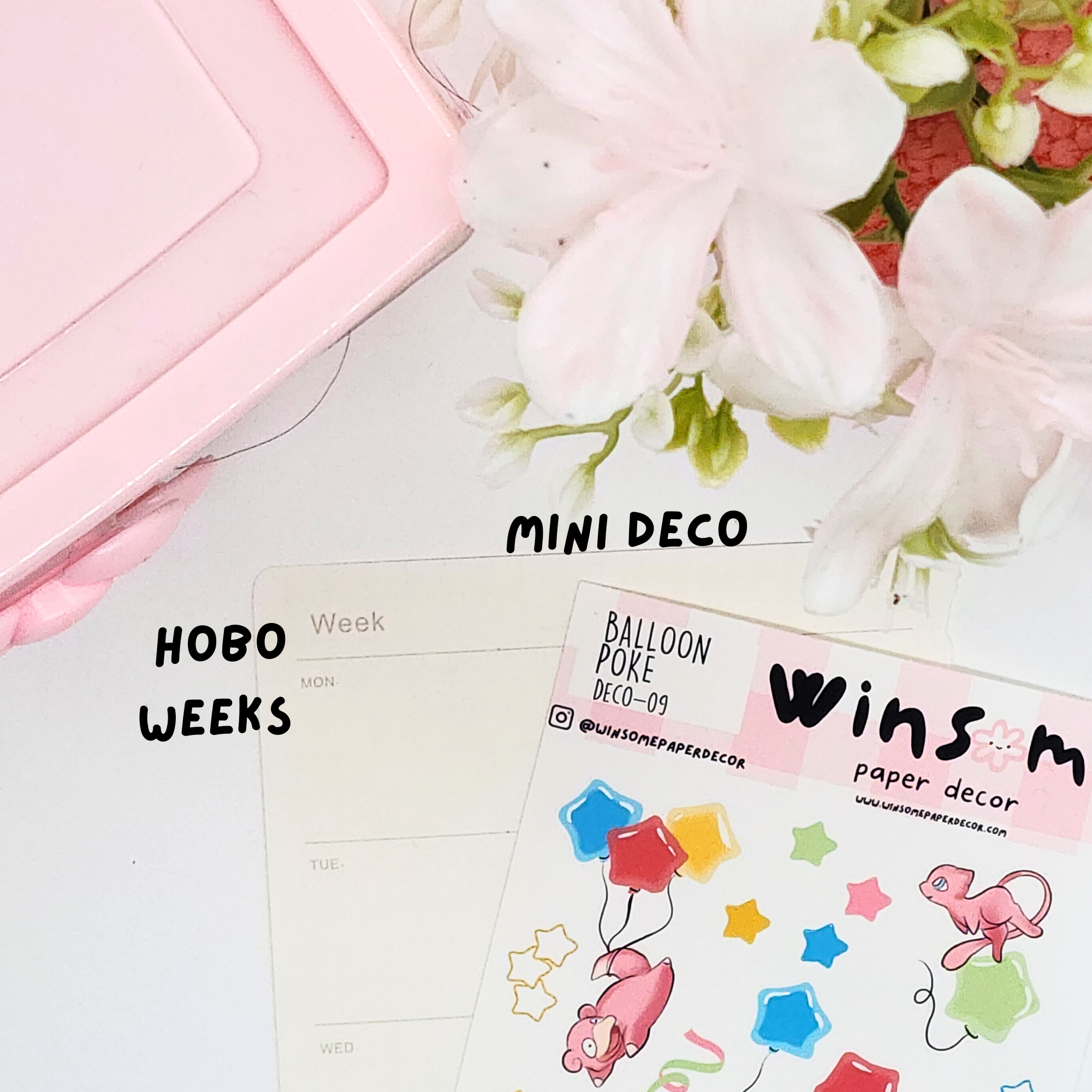 BALLOON POKE   - HANDMADE STICKERS DECO