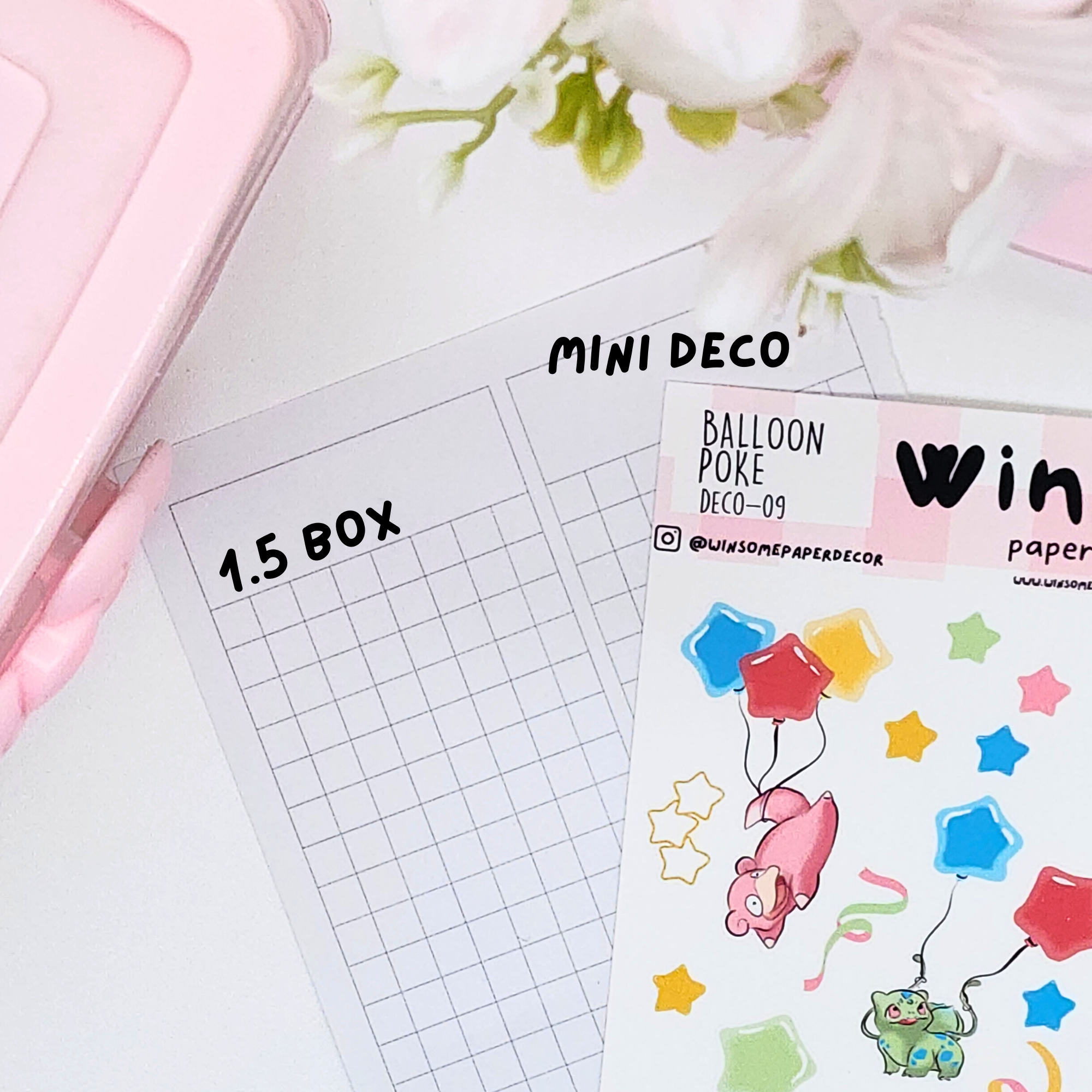 BALLOON POKE   - HANDMADE STICKERS DECO