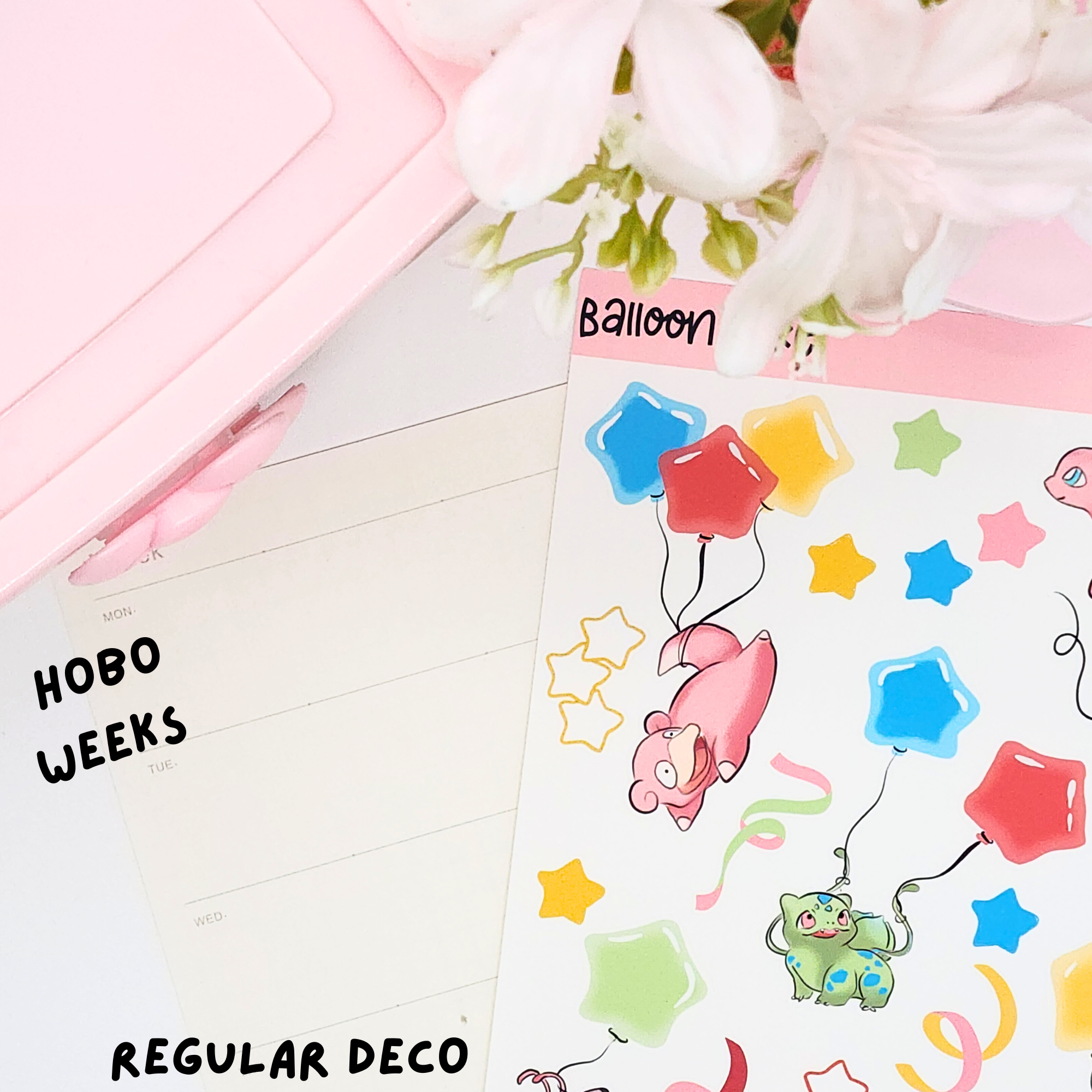 BALLOON POKE   - HANDMADE STICKERS DECO