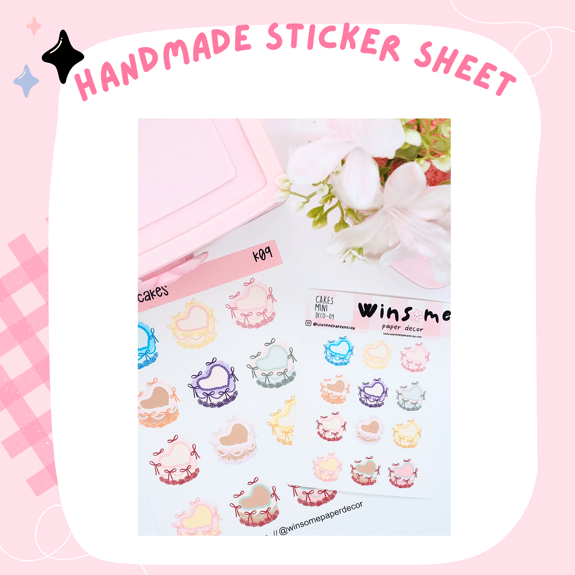 BIRTHDAY CAKES - HANDMADE STICKERS DECO
