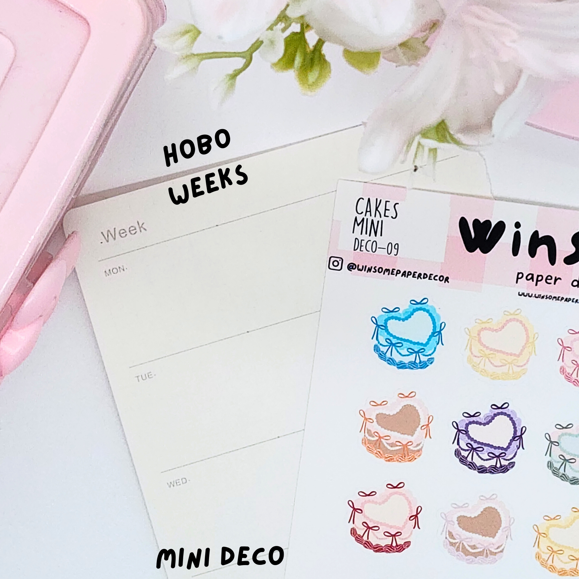 BIRTHDAY CAKES - HANDMADE STICKERS DECO