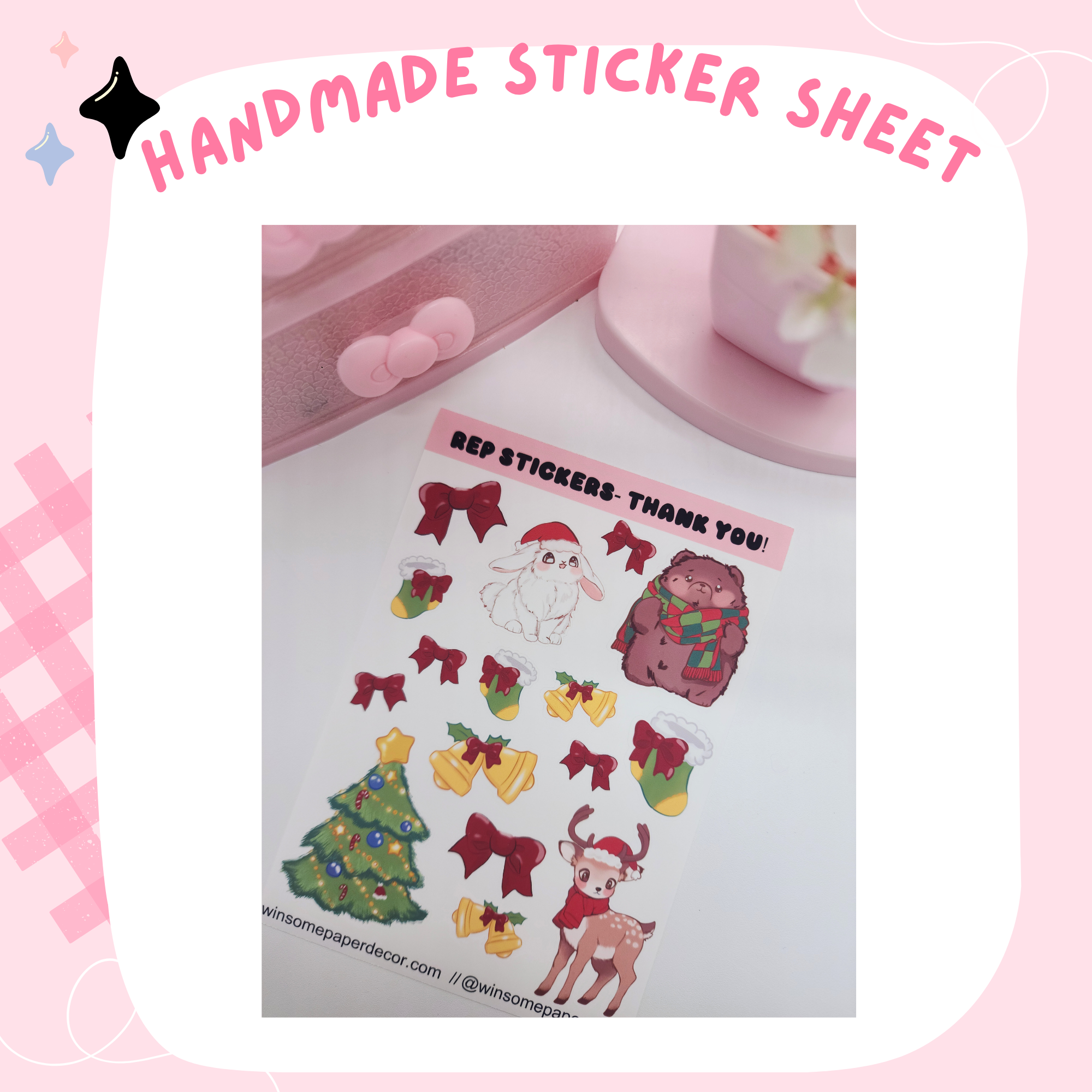 REP INSPIRED "CRYSTAL"- HANDMADE STICKERS