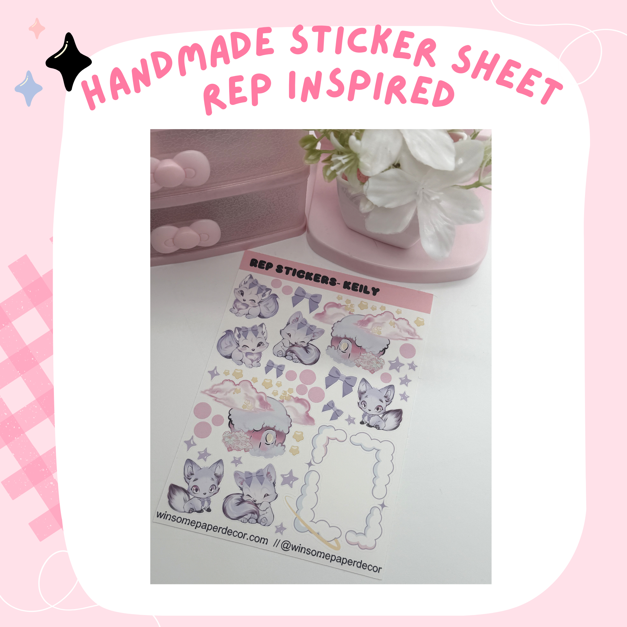 REP INSPIRED "KEILY"- HANDMADE STICKERS