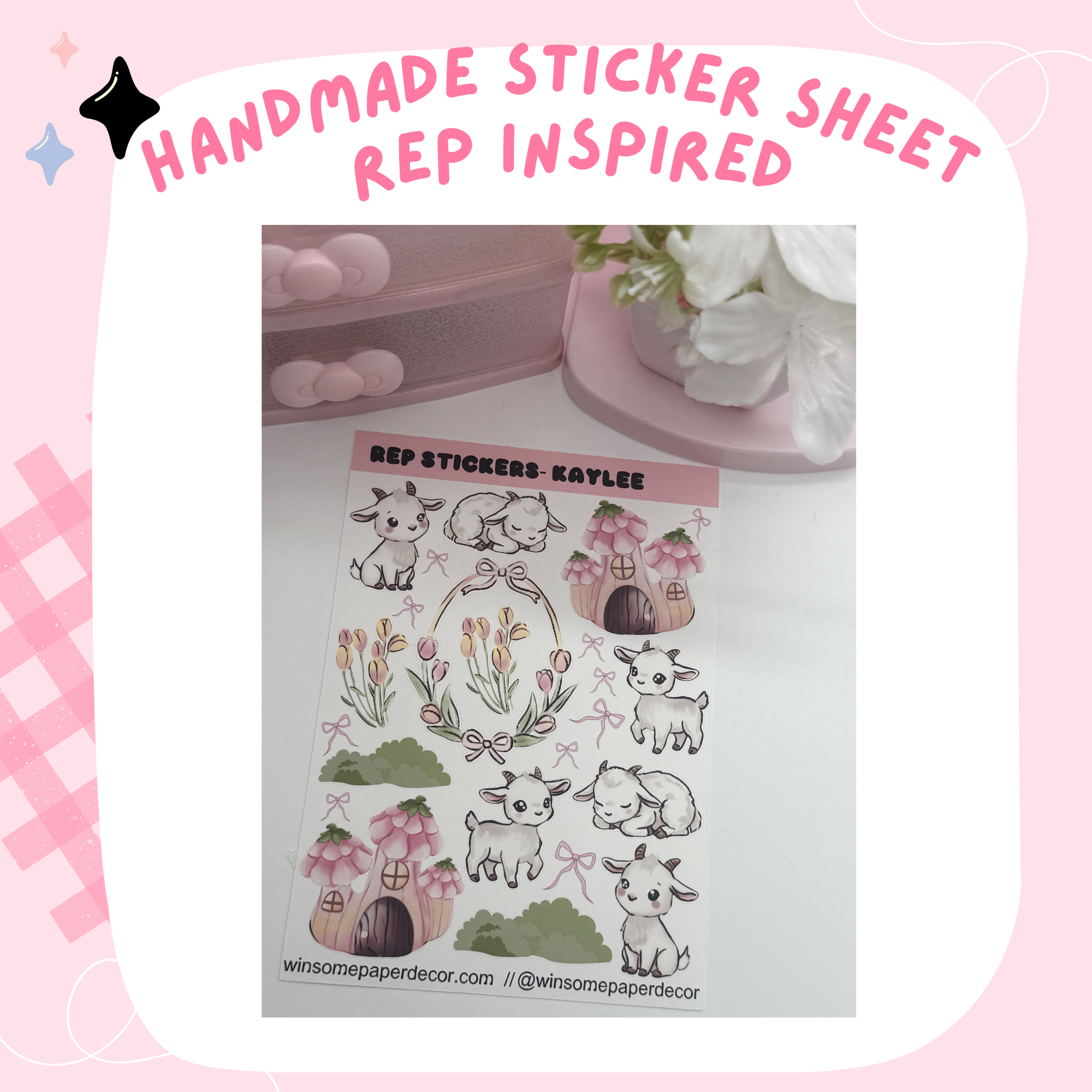 REP INSPIRED "KAYLEE"- HANDMADE STICKERS