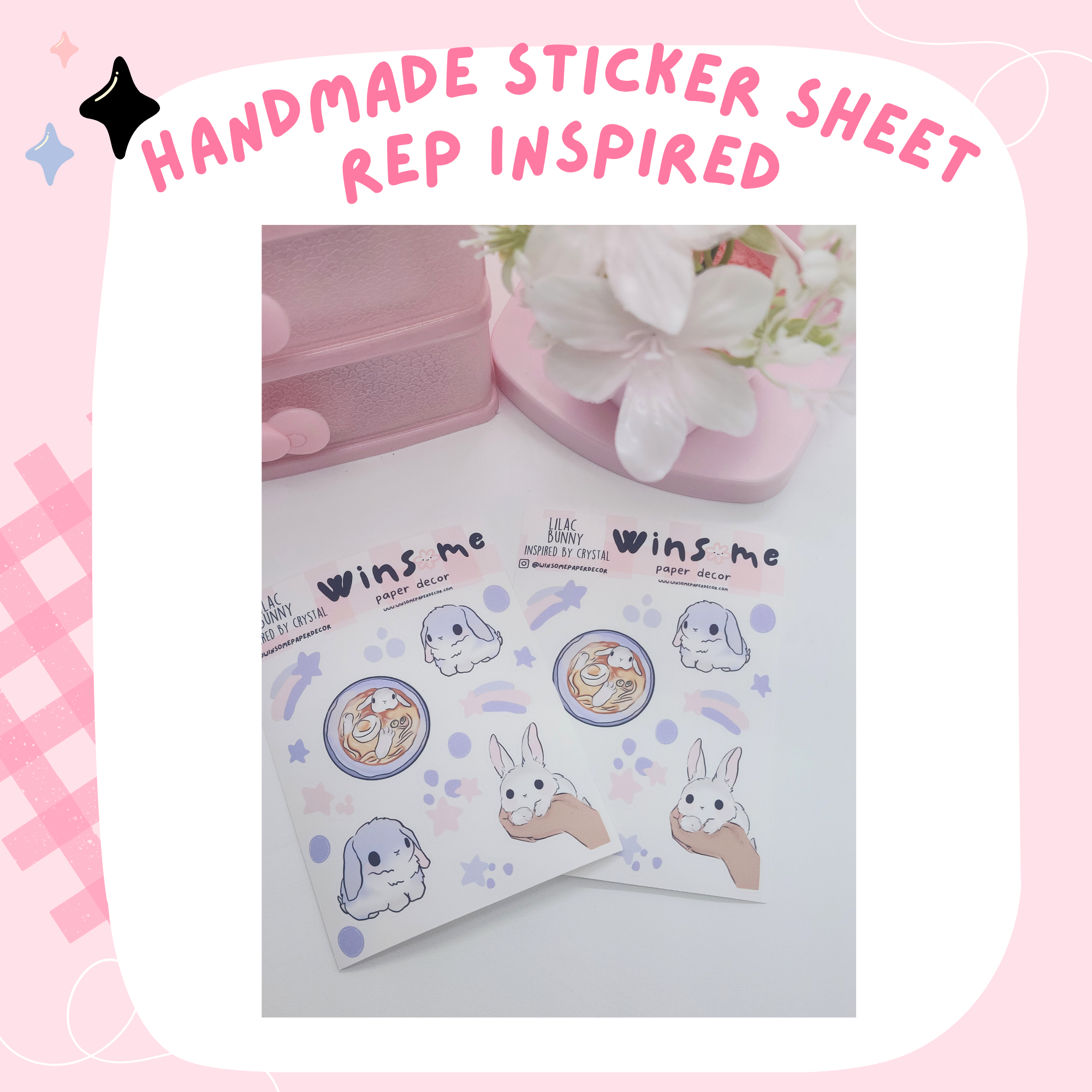 REP INSPIRED "CRYSTAL"- HANDMADE STICKERS