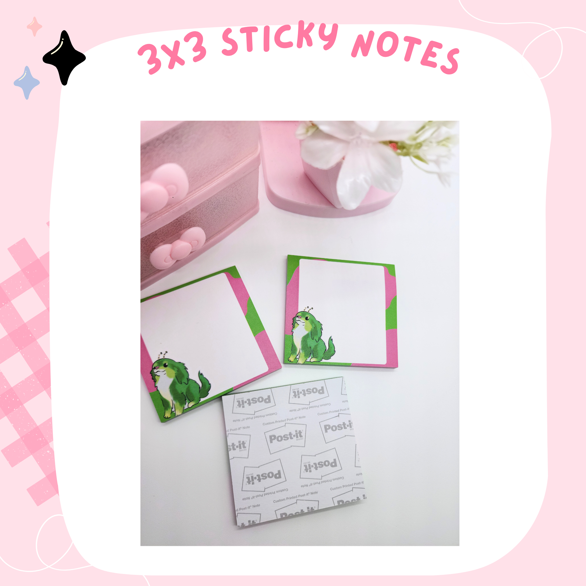 3X3 STICKY NOTES - ALIEN PETS