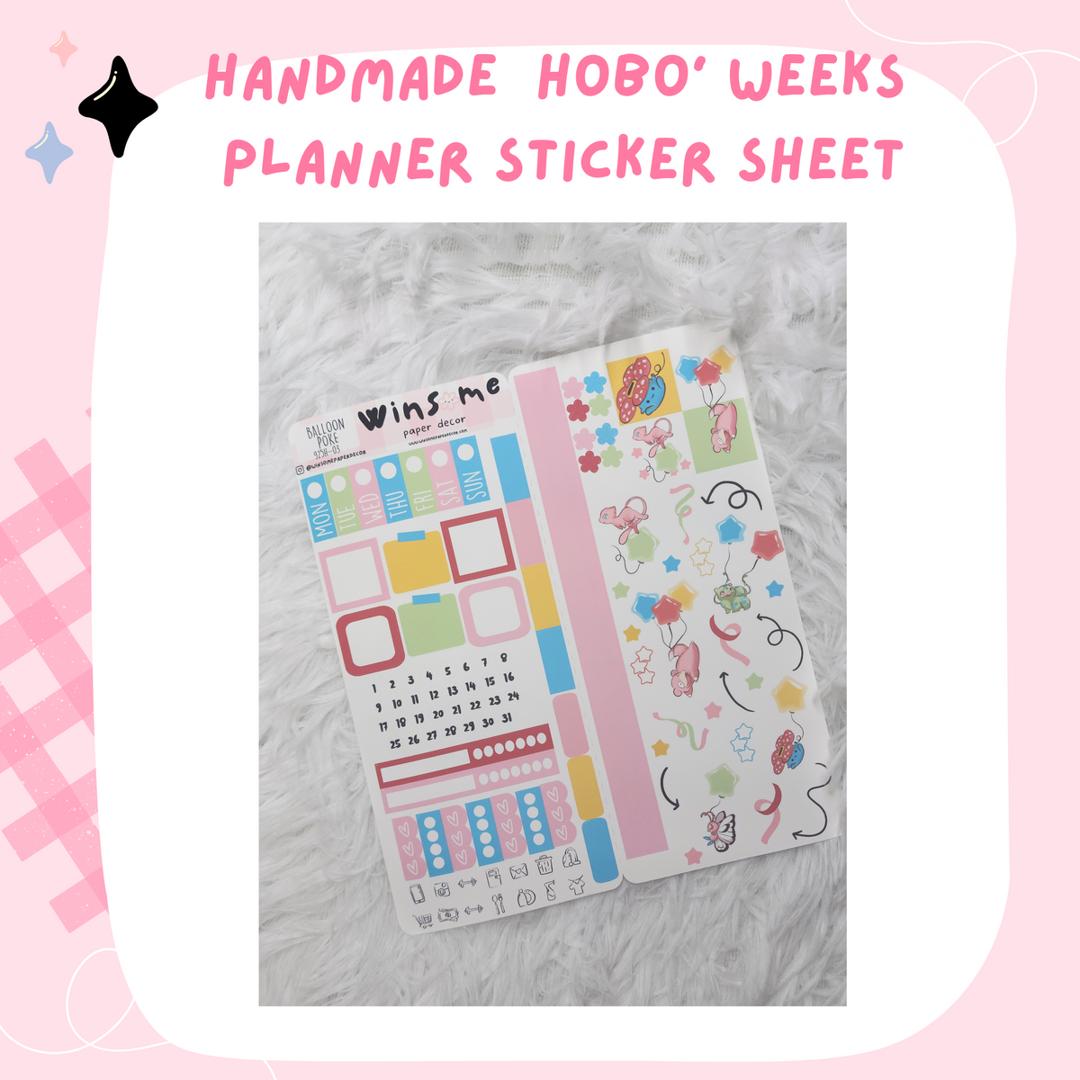 BALLOON POKE  - HOBONICHI WEEKS PLANNER KIT